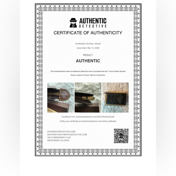 Louis Vuitton Monogram Bucket GM Pouch, COA - Picture 12 of 12